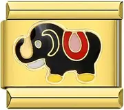 [Mon & Sons] M&S Birthday Daughter Evil Eye Mother Sister Swan Bear Silver Coffee Horse Elephant Gold 9mm Italian Link Charm Compatible With Nomination Bracelet