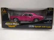 Ertl #39322 - 1970 Plymouth AAR Cuda Elite Edition Moulin Rouge 1/18 Sc Diecast