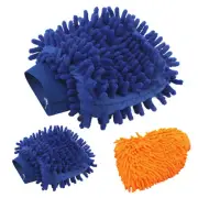 Car Wash Glove Chenille Fleece Cleaning Cloth Soft Double Sided Universal