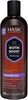 HASK Biotin Boost Thickening Shampoo for all hair types, colour safe, gluten-free, sulfate-free, paraben-free - 1 355 mL Bottle
