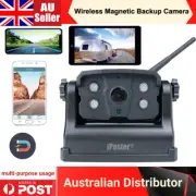 Wireless Magnetic rear view Backup Camera 9600 mA Rechargeable For Truck Trailer