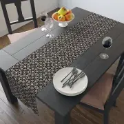 Table Runner | 90"x16" | Black & Red Target