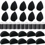 Bowitzki 30 Pcs Face Paint Sponges Butterfly Half Moon Finger Painting Sponges