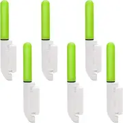 Ruikdly Night Fishing Rod Tip Lights 6 Pieces Glow Sticks Fishing Waterproof Glow Stick with Buckle LED Glow Sticks Fishing for Night Fishing or Sea Fishing Including Battery Type 425