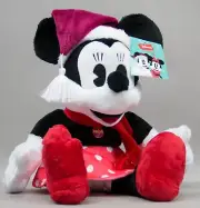 Disney Christmas Minnie Mouse Plush with Phrases NWT