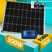1PC 12V 400W Fixed Solar Panel Mono 1PC 20A 12V/24V Solar Charge Controller PWM