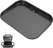 SafBbcue Grill Griddle Plate for Ninja Woodfire OG700 Series Outdoor Grills, for Ninja OG701 OG751 XSKGRDPLT Woodfire Grill Flat Top Griddle Plate Accessories, Non-Stick Griddle Pan with Oil Hole