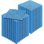 Modular Interlocking Cushion, 55 Pack 30 x 30 cm Splicing Drainage Mats, Soft PVC Interlocking Drainage Floor Tiles, Non-Slip Drainage Holes for Restroom, Bathroom, Kitchen, Pool, Wet Area,