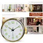 Wall Clock with Function for Dark Rooms Silent Glow the Hands