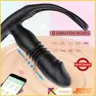 Thrusting Anal Vibrator Prostate Massager APP Remote Butt Plug Sex Toys For Men