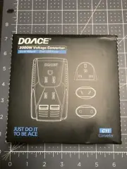 Travel Adapter 2000W Voltage Converter DUAL USB Upgraded DoAce C11