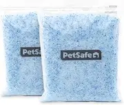PetSafe ScoopFree Premium Crystal Cat Litter - 5x Better Odor Control Than Clay Litter - Less Tracking & Dust For A Fresh Home - Non-Clumping - Two 4.3 lb Bags Of Litter (8.6 lb Total) - Original Blue
