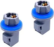 2 Pcs Car Side Marker Lamp Bulb Socket Holder, License Plate Light Socket Compatible with Ford F-250 F-350 F-450 Super Duty 2008-2015 Replace Number# F81Z13411AA AL8Z13411B S-1836