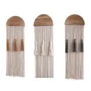 Macrames Woven Wall Hangings Tapestry Bohemian Wall Art Decor with Tassels Gifts