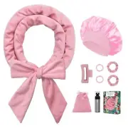 No Heat Overnight Curl Headband, 70" Soft Ribbon Curl Wrap for Long Hair - 9