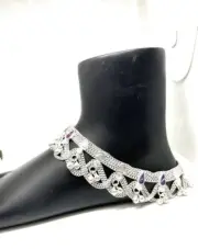 Anklet Silver Plated Ankle Chain Party Women Anklets Foot Bracelet Indian Payal
