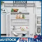 Shoe Cabinet Wooden Double Door Storage Rack Cupboard White DIY Organiser