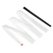 12Pcs 43.3" Tennis Racket Grip Tape with Damping Ridges Non-Slip Overgrip White