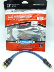 UltraLink Contractor Series RCA Y Adapter 1 Male to 2 Female RCA Adapter CS1-MFF