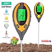 4 in 1 Soil PH Tester Moisture Sunlight Light Test Meter for Garden Plant Lawns.