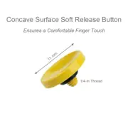 2PC Yellow Soft Shutter Release Button for Canon New F-1/F-1/AE-1/Leica M9-P M-A