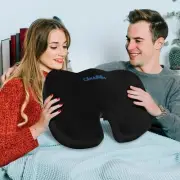 CloudBliss Seat Cushion - Memory Foam - Coccyx,Tailbone,Sciatica & Back Pain Re