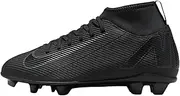 [Nike] Unisex Children's Superfly 10 Club Fg/Mg Running Shoes, Black Black Deep Jungle, 33 EU