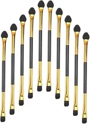 HONMEET 20pcs Double-ended Eye Shadow Fiber Brush Set Lightweight Portable Makeup Tool for Women Double Sided Eye Brush Eyeshadow Applicator Eye Shadow Brush Eye Makeup Accessory