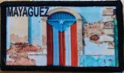 Puerto Rico Mayaguez Flag Door Viejo San Juan Patch W/ VELCRO® Brand Fastener