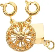ARTSEWPLY Necklace Clasp for Women Sunflower Jewelry Hook Connector Multiple Necklace Detangler for Stylish Layered Look and Jewelry