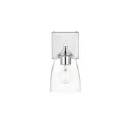 Living District Harris 1 Light Bath Sconce, Chrome/Clear - LD7309W5CH