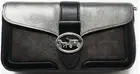 Coach Georgie Signature Canvas & Leather Silver Graphite Crossbody Bag C6865 NWT