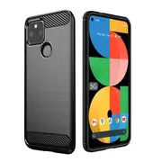 Google Pixel 5A 5G Case, Rugged Shockproof Heavy Duty Snti Slip Protective Case Cover (Black)