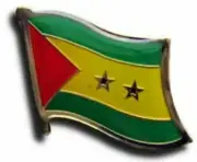 Sao Tome Principe Country Flag Bike Motorcycle Hat Cap lapel Pin
