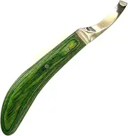 LeCzar Precision Farrier Tools Super Sharp Hoof Knife | Right-Handed Knife, Hoof Knife with Wooden Handle, Sharp Hoof Knife