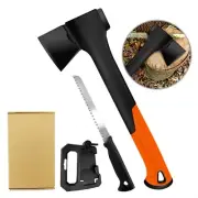 Camp Axe Small Hatchet Mini Tomahawk Camping Survival Wood Saw Lightweight Bush
