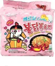 5X SAMYANG Buldak Carbonara FIRE NOODLE HOT CHICKEN RAMEN SPICY