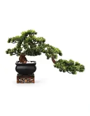 [Vicky Yao] Artificial Bonsai in Black Pot with Real Tree Trunk