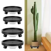 2Packs Plant Caddy with Wheels Heavy Duty Rolling Plant Stands with Water &&