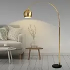 Emitto Modern LED Floor Lamp Stand Reading Light Adjustable Indoor Marble Base