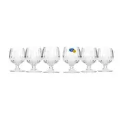 Elegant and Modern Russian Cut Crystal White Wine Glass - 5oz, Set of 6, 150ml