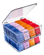 Sorbus Pack of 2 Tea Bag Organizers with 12 Compartments