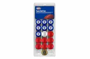 AFL Pool Snooker Billiards 16 Ball Full Set - Western Bulldogs - Team Vs Colour