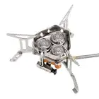 Camp Stove Stainless Steel Camping Gas Stove Backpacking Stove Camping Burner