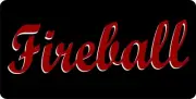 Fireball Photo License Plate