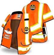 KwikSafety - Charlotte, NC - GODFATHER + GODMOTHER Safety Vest [CUSHIONED COLLAR + TABLET POCKET] Class 2 + Class 3 ANSI OSHA