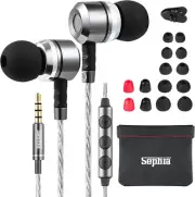 Wired Earbuds with Microphone and Noise Isolation Technology