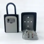 4-Digit Combination Lock Key Safe Storage Box Padlock Security Home Outdoor AU