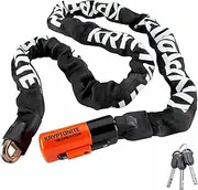 Kryptonite Evolution Series 4 1016 Integrated Bicycle Chain Lock, 5.25'