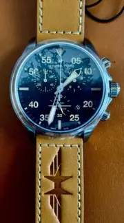 Hamilton Men's Khaki Aviation Pilot Pioneer 44mm Quartz Chrono Watch H76722531